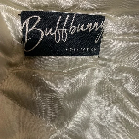BuffBunny Club Embroidered Satin Quilted Jacket Size XL - Picture 3 of 5